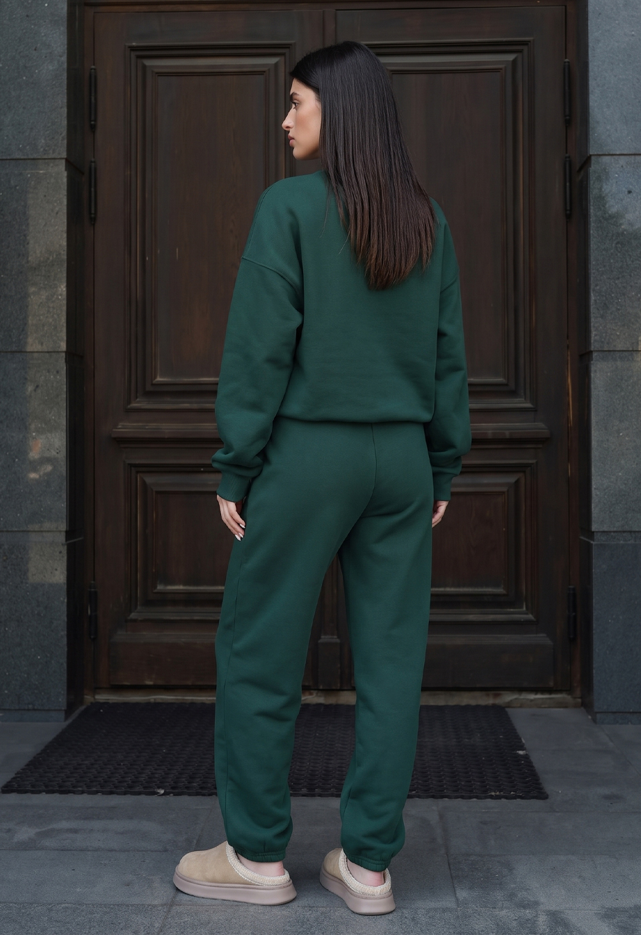 Dres Staff bet green oversize fleece