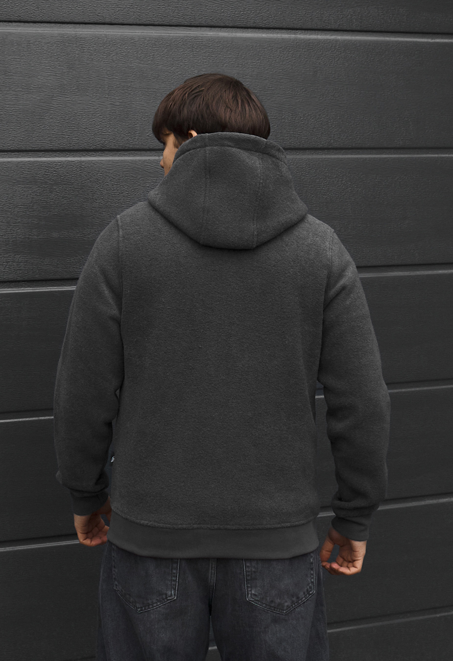 Bluza Staff zip dark gray fleece