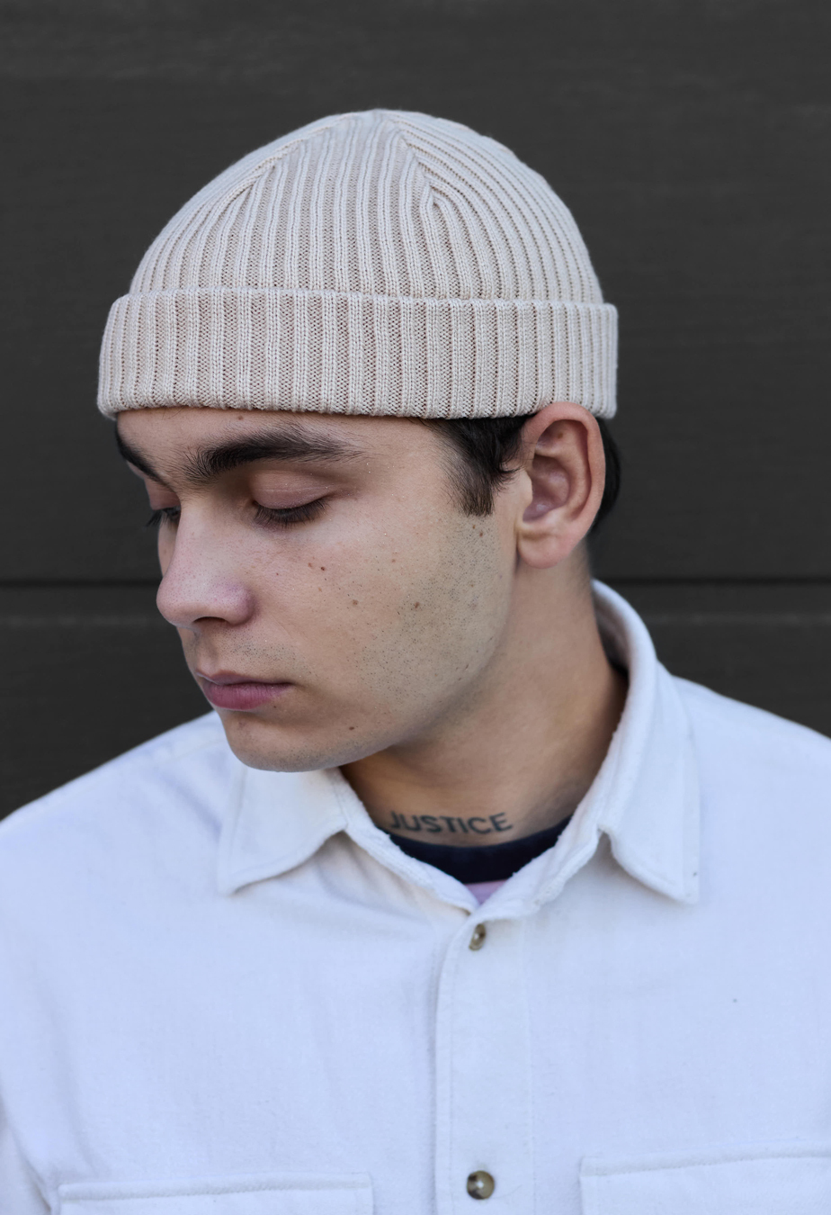 Czapka typu beanie Staff light beige