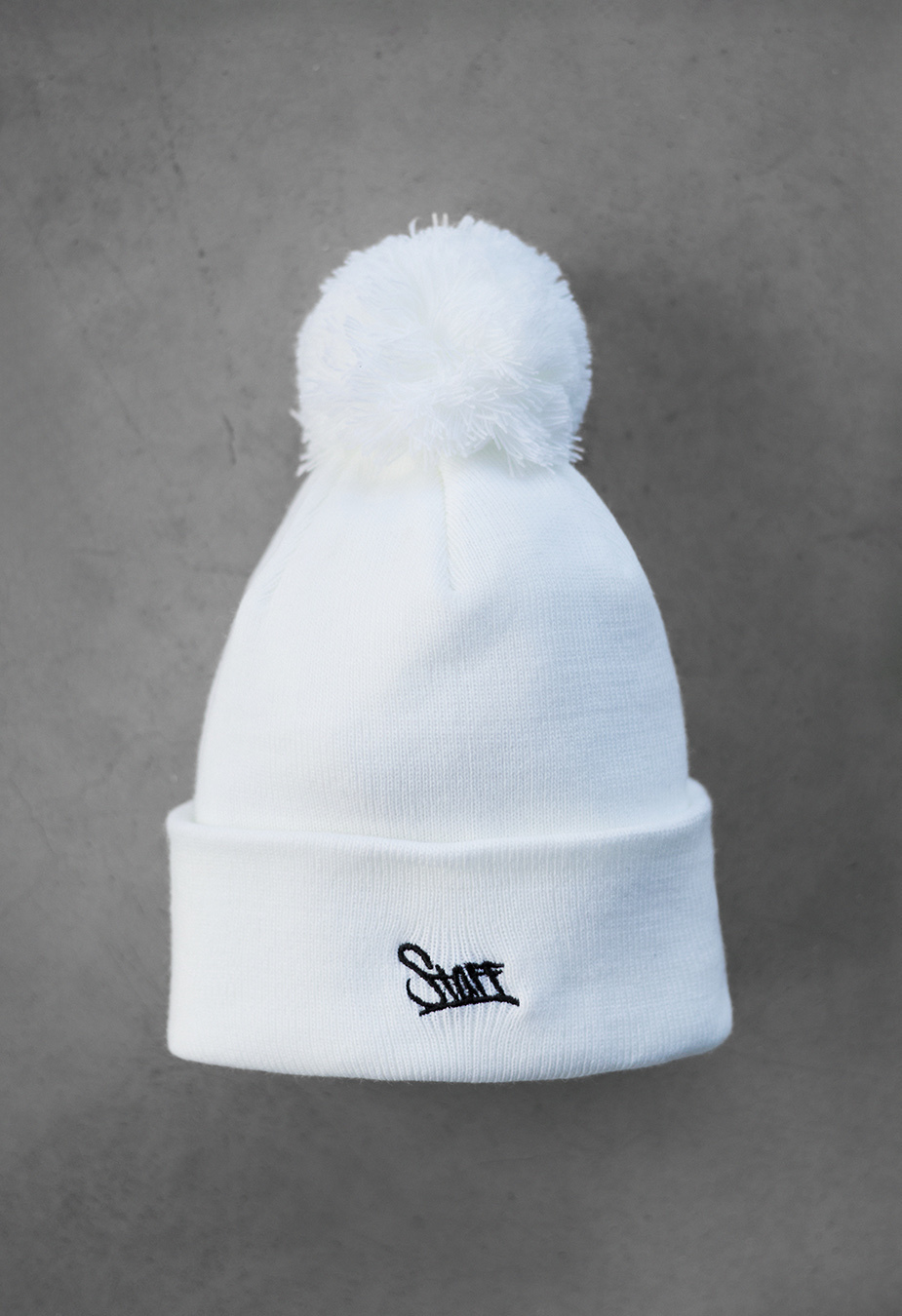 Czapka Staff logo white pompon