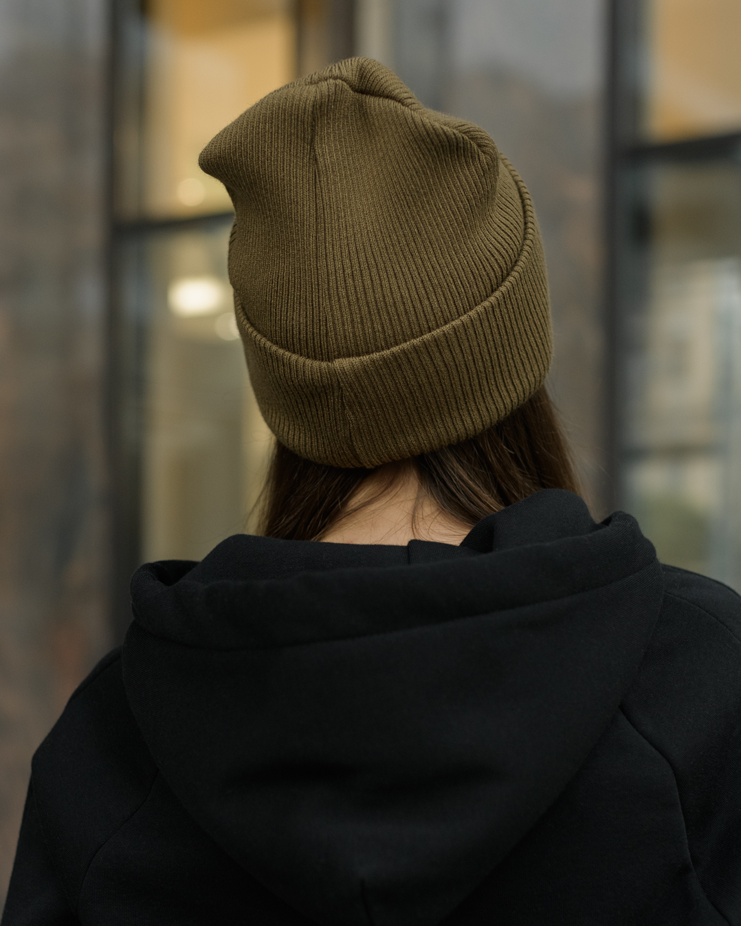 Damska czapka zimowa Staff khaki basic
