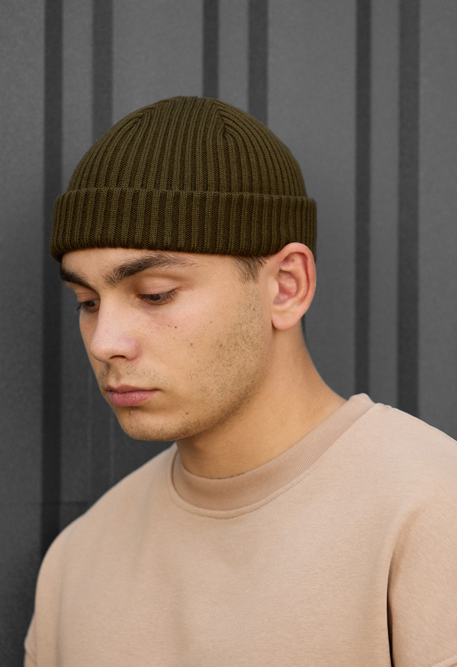Czapka beanie Staff 1 khaki