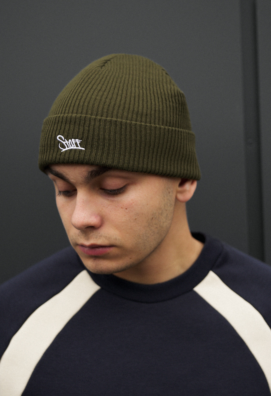 Czapka Staff 6 khaki logo