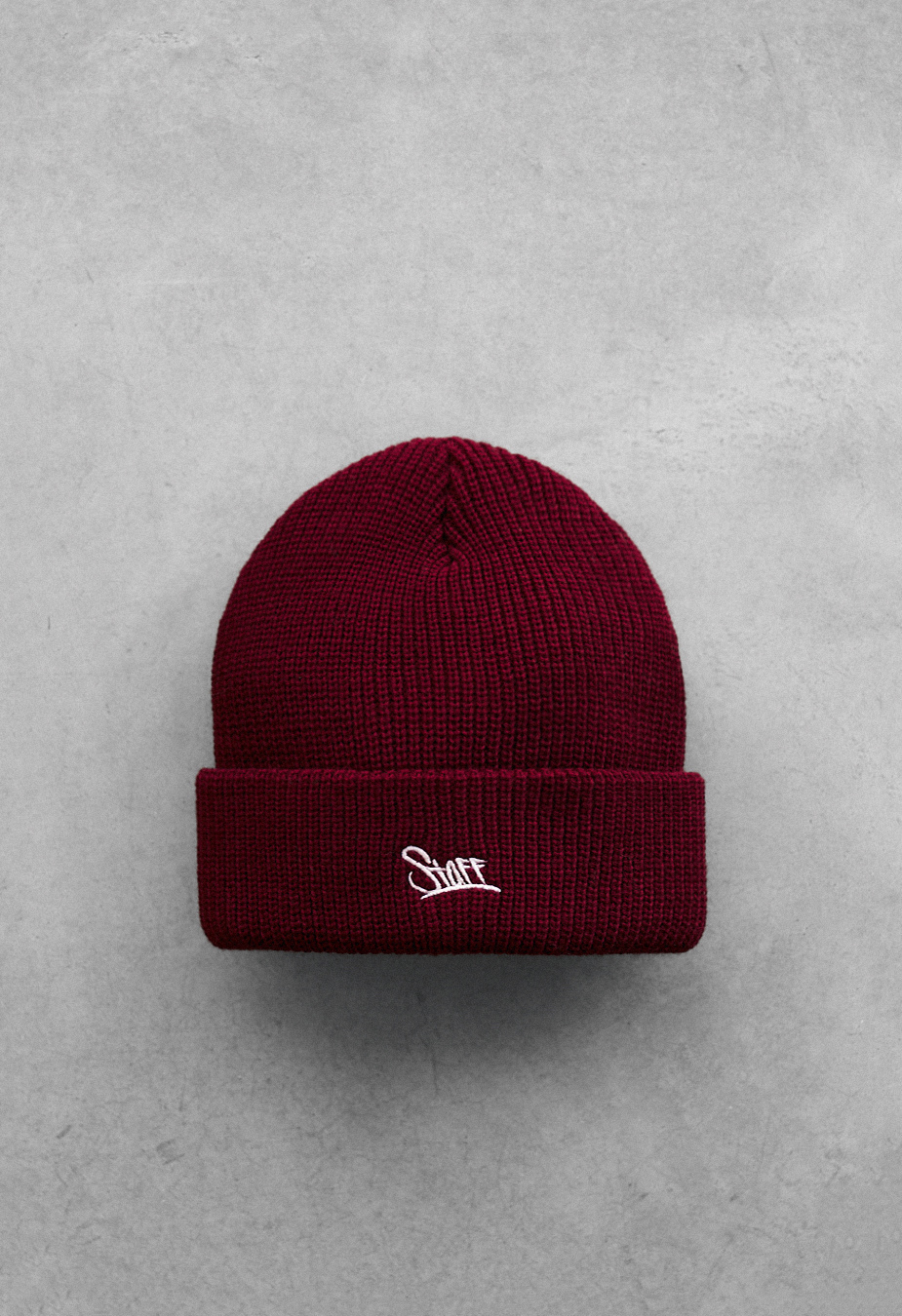 Czapka Staff 12 logo bordo