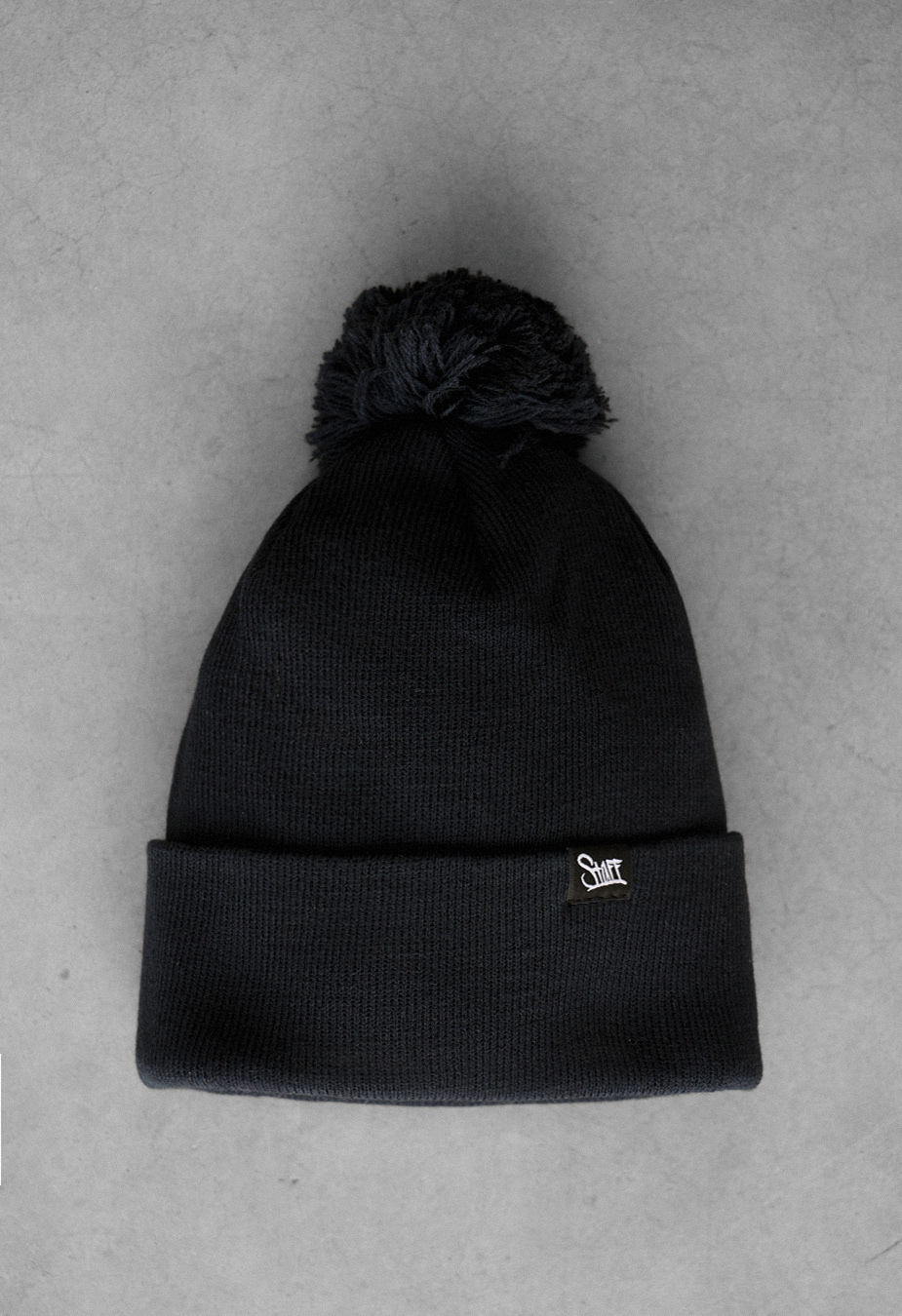 Czapka Staff navy pompon