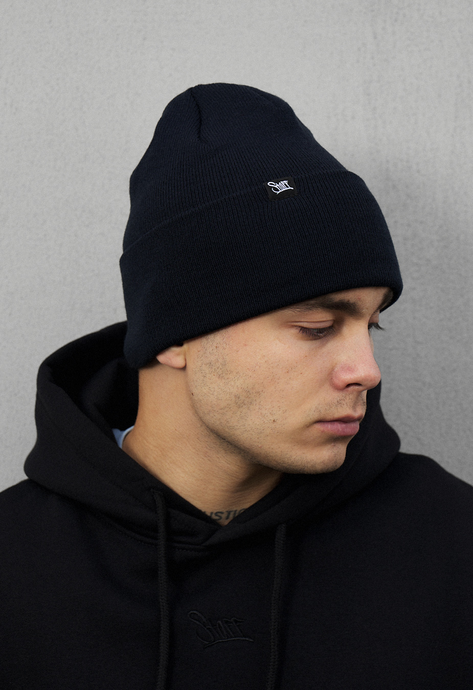 Czapka Staff 11 navy logo long