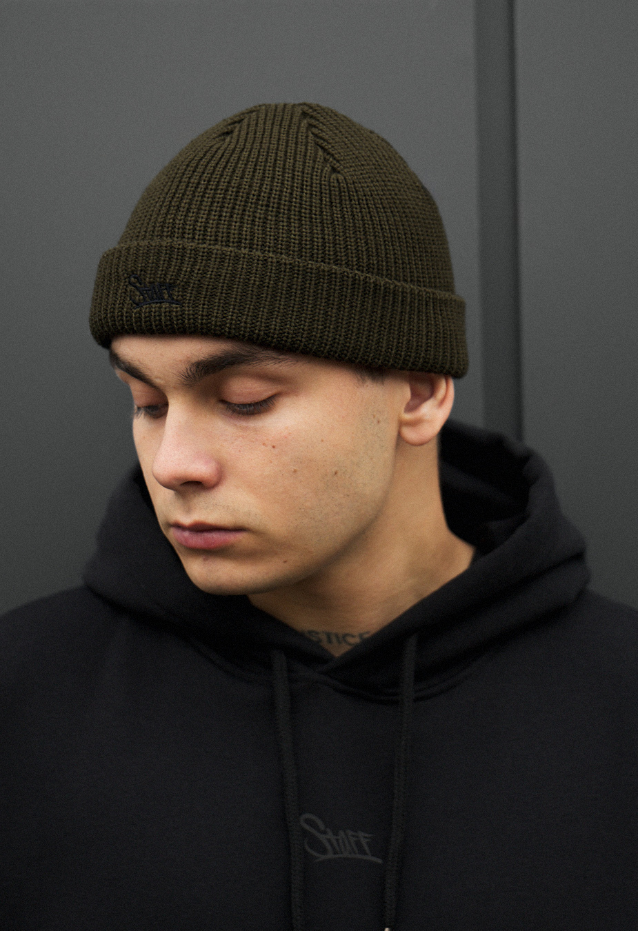 Czapka Staff khaki logo