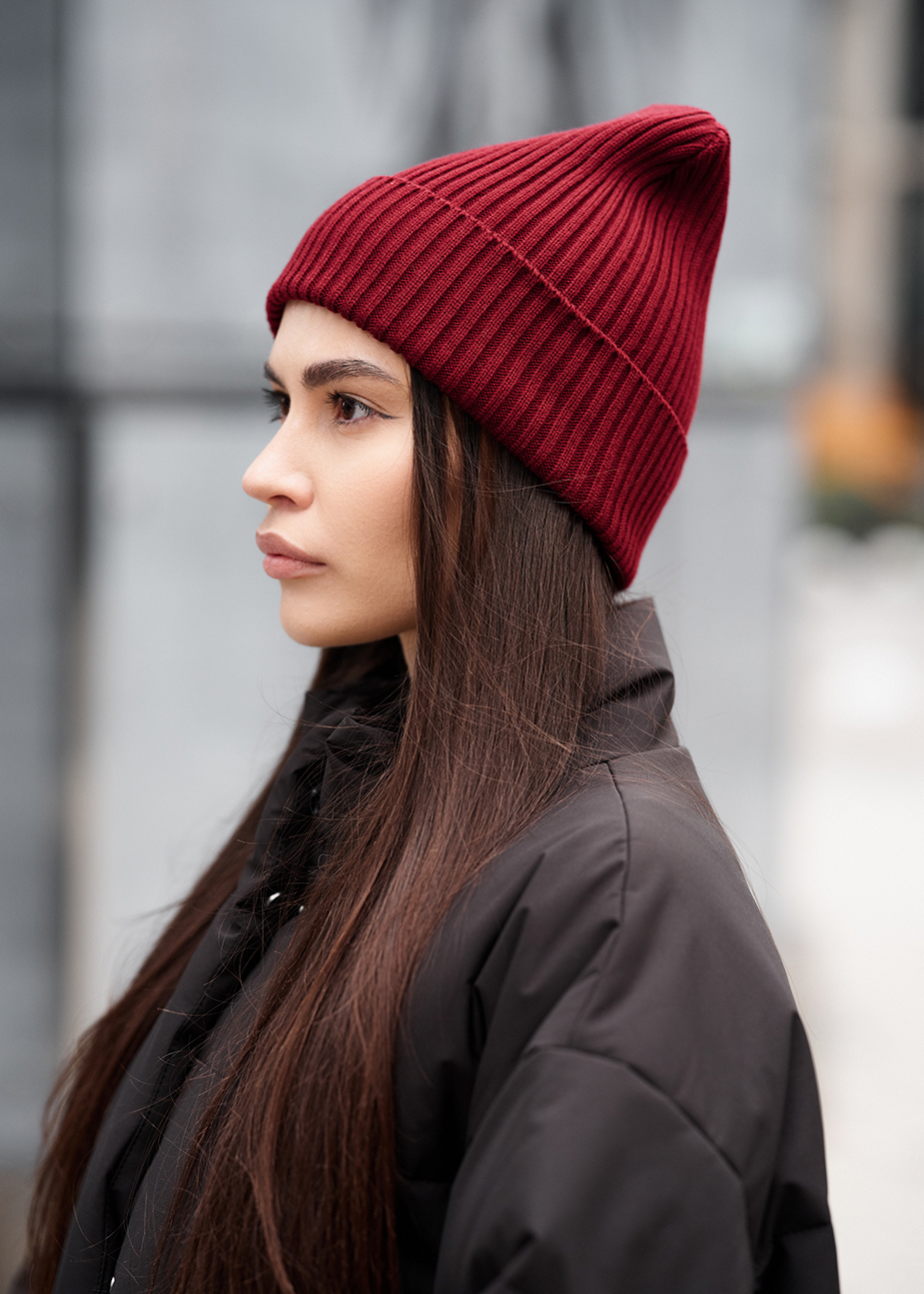 Czapka Staff 1 bordo basic