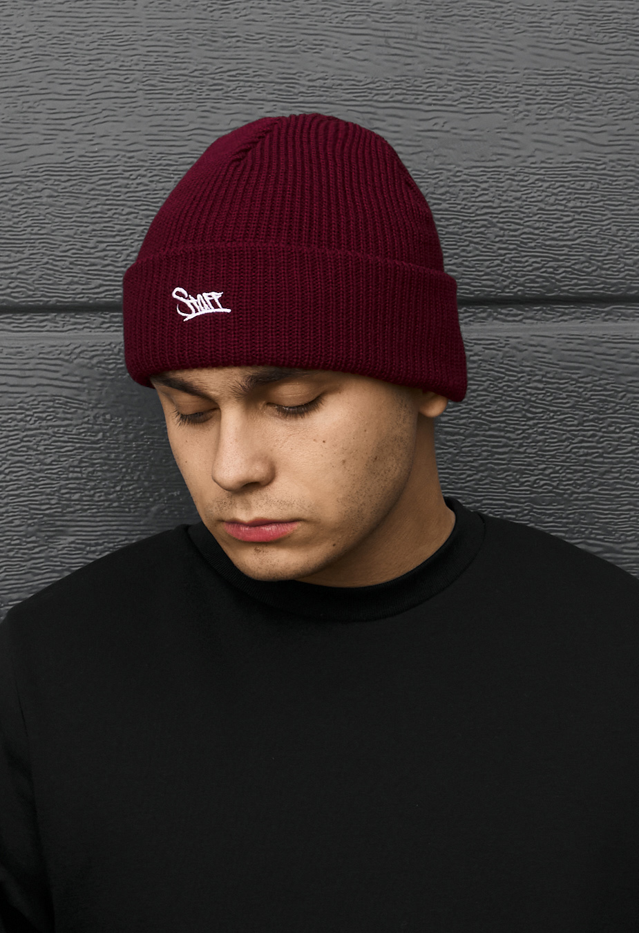 Czapka Staff 12 logo bordo