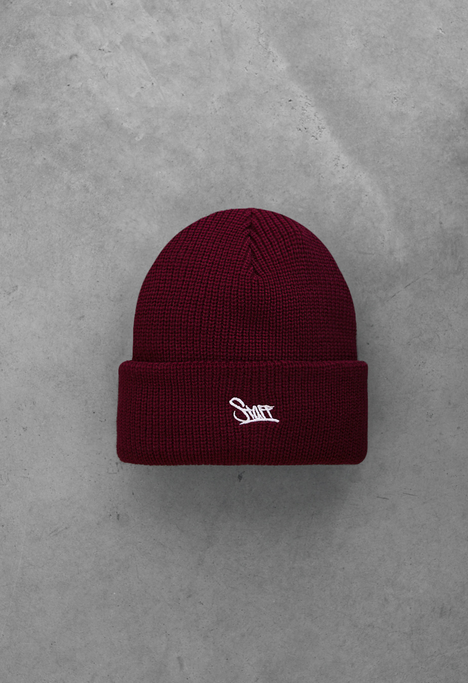 Czapka Staff 12 logo bordo