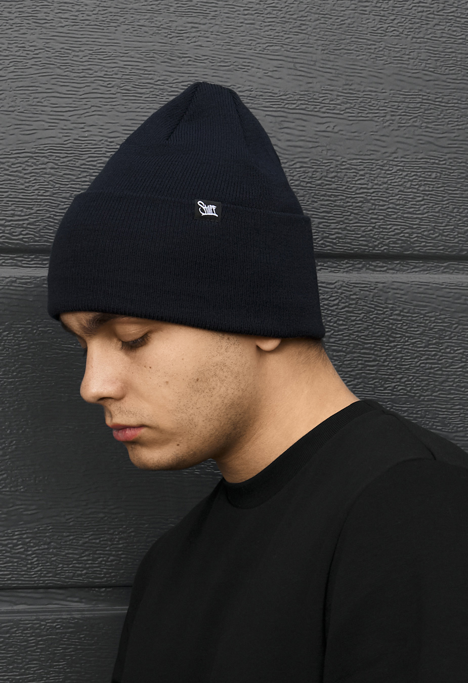 Czapka Staff 11 navy logo long
