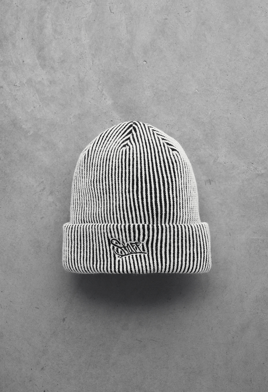 Czapka Staff white & black stripes logo