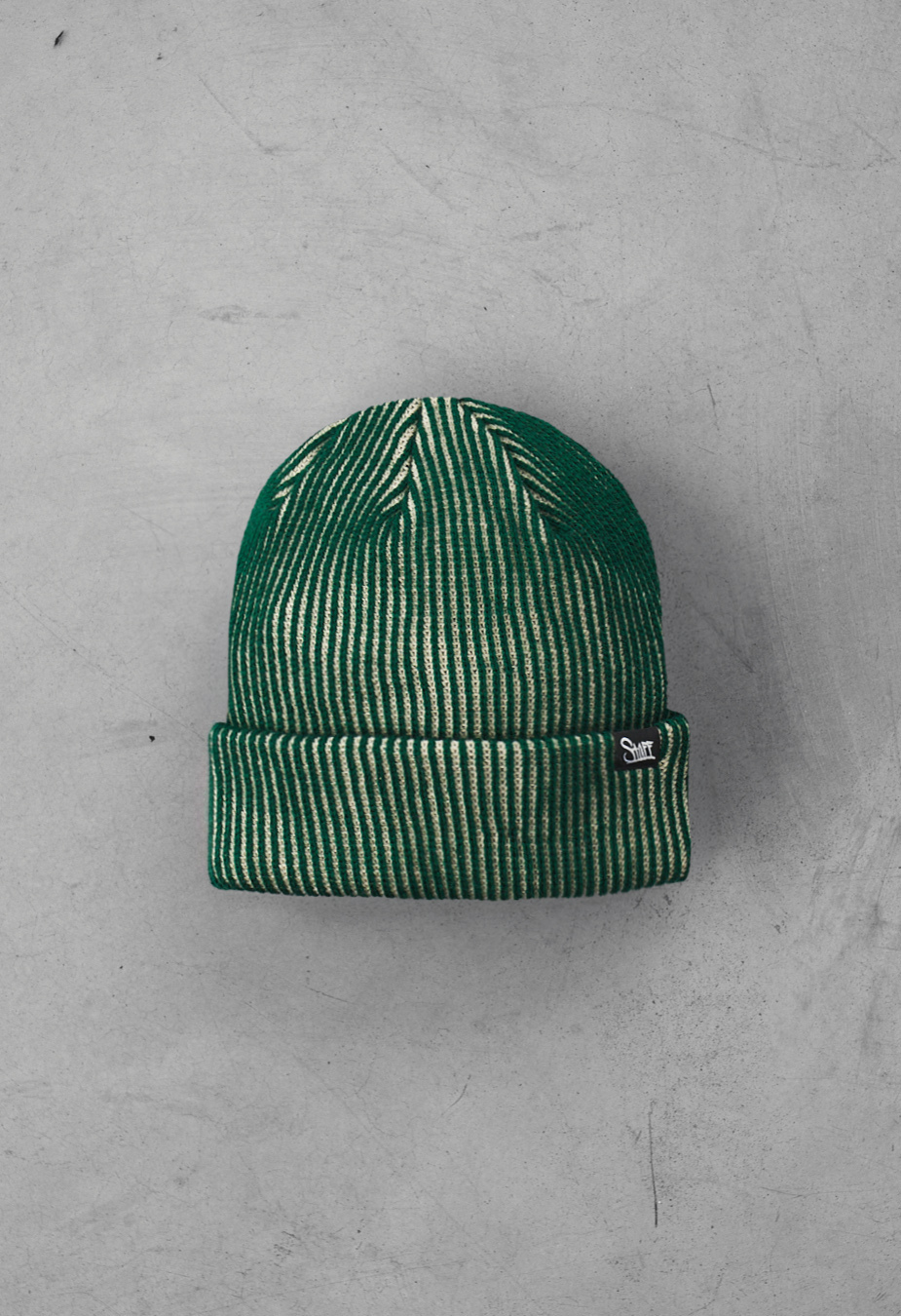 Czapka Staff beige & green stripes