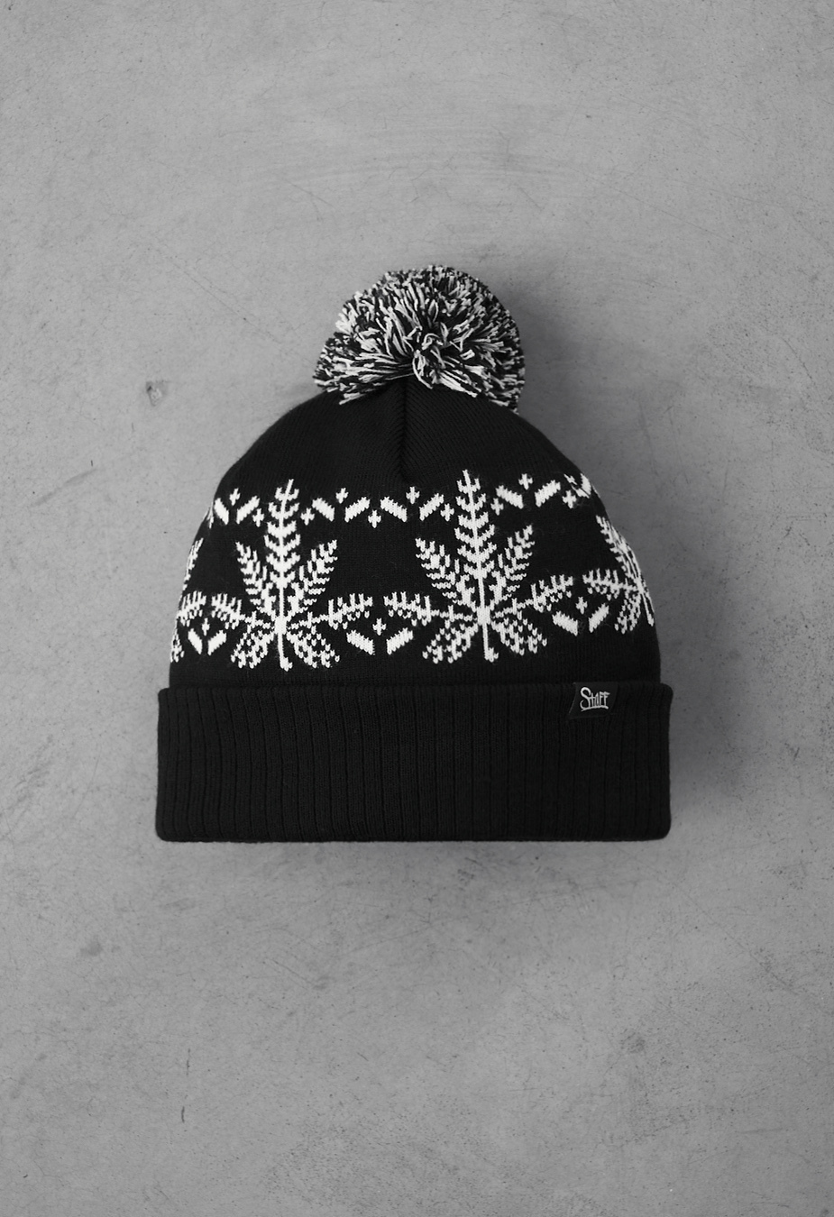 Czapka Staff snowflake pompon