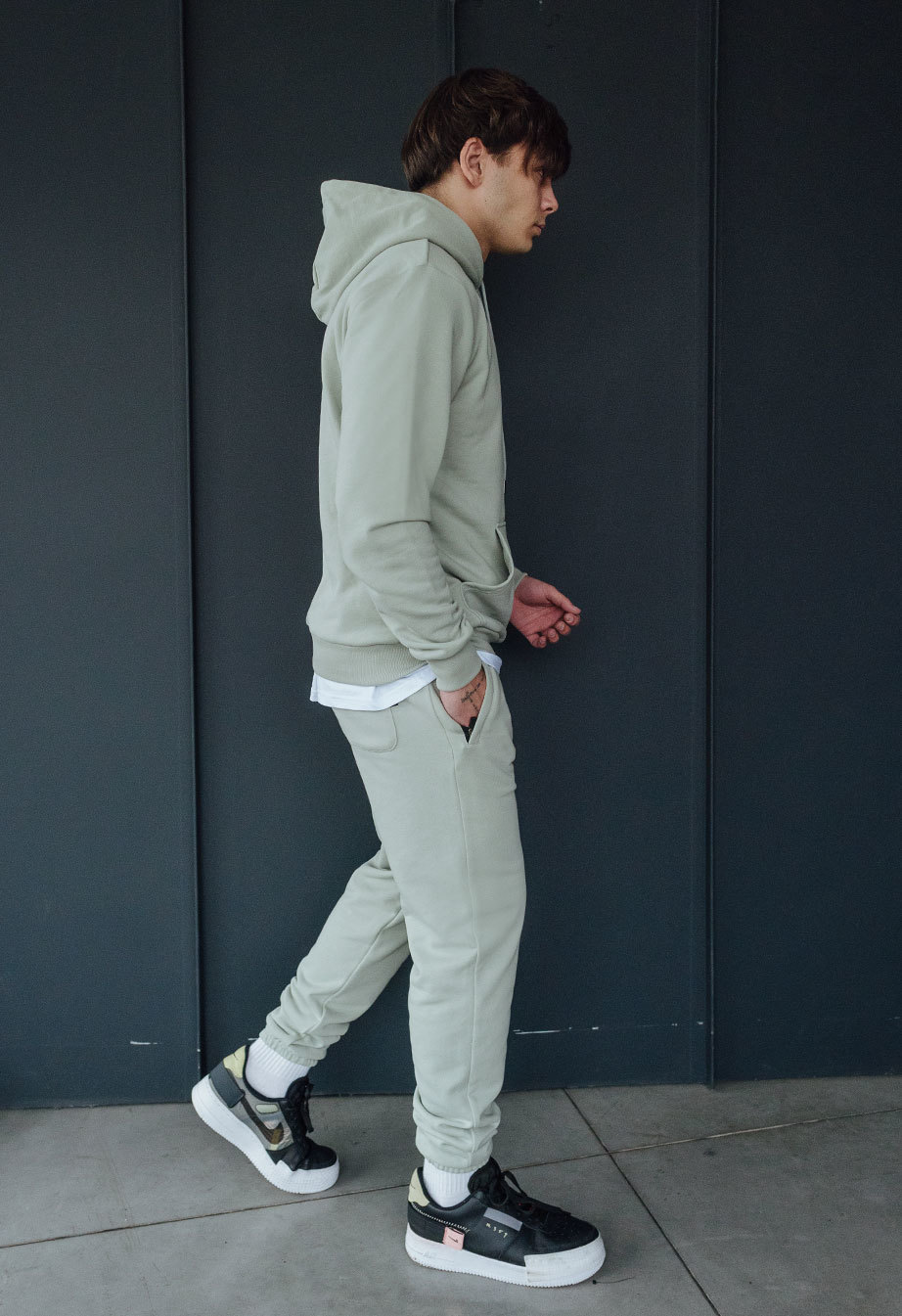 Komplet dresowy Staff gray olive logo