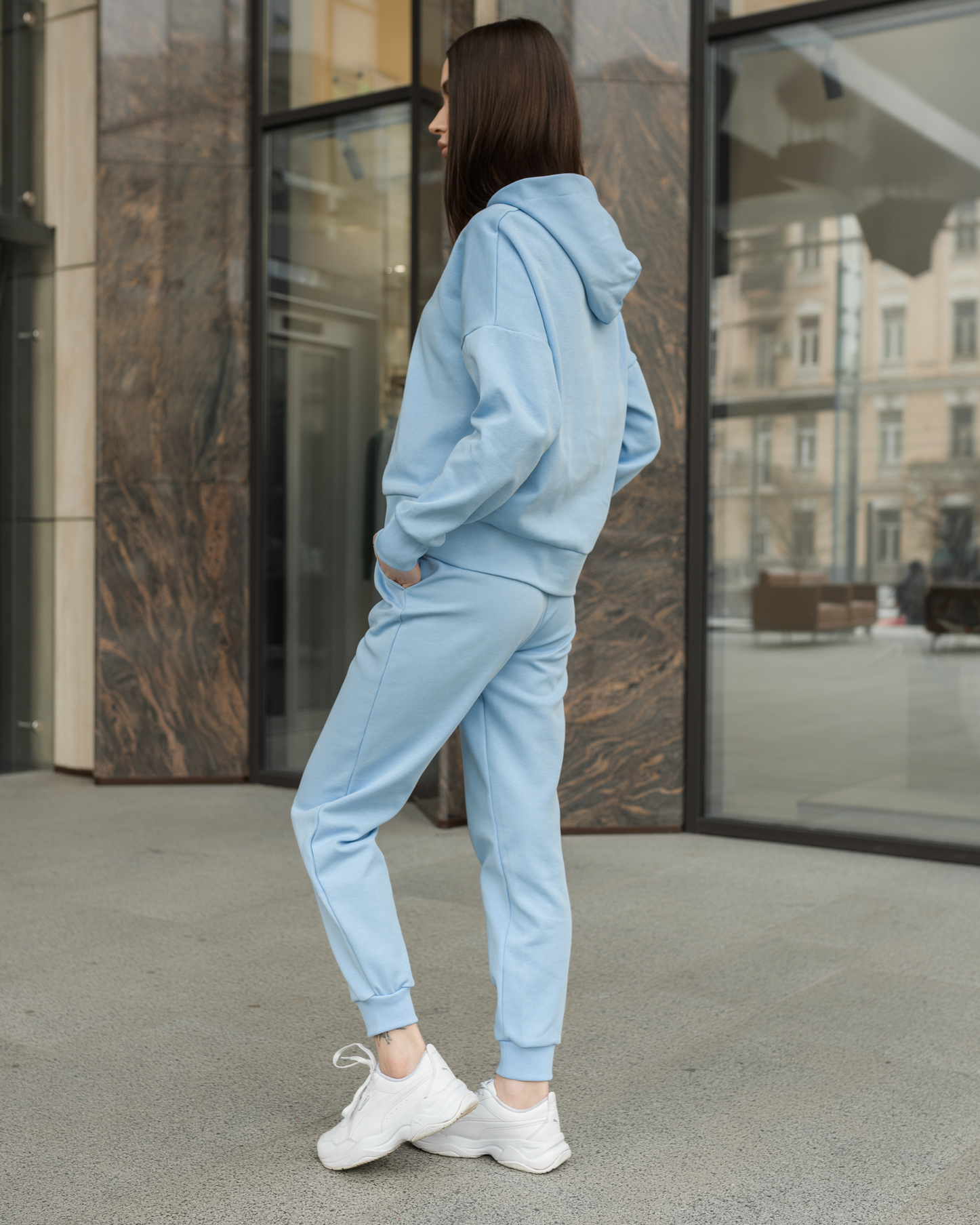 Damski dres sportowy Staff interlock logo blue