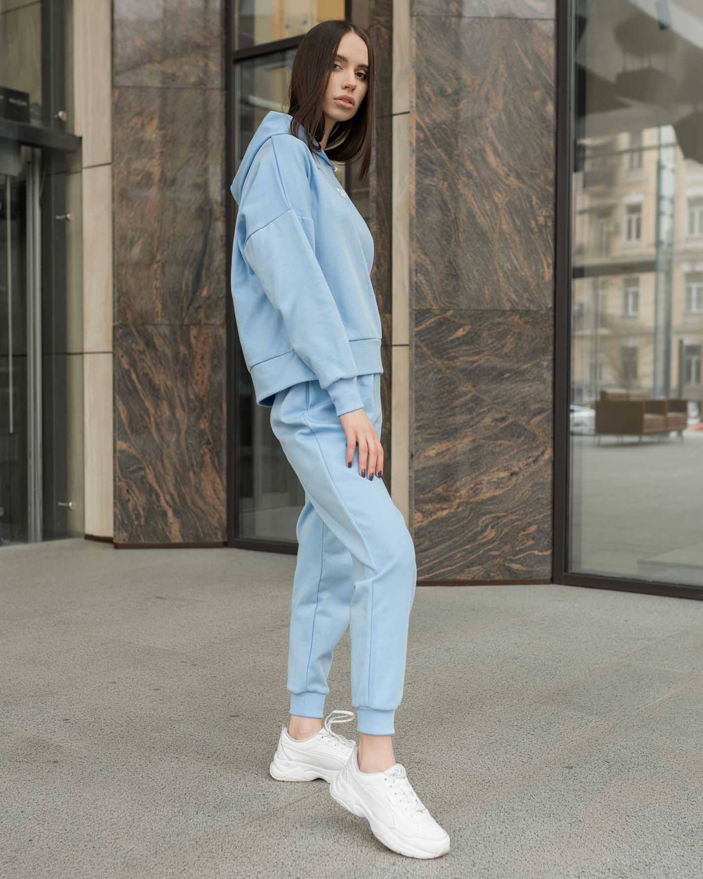Damski dres sportowy Staff interlock logo blue