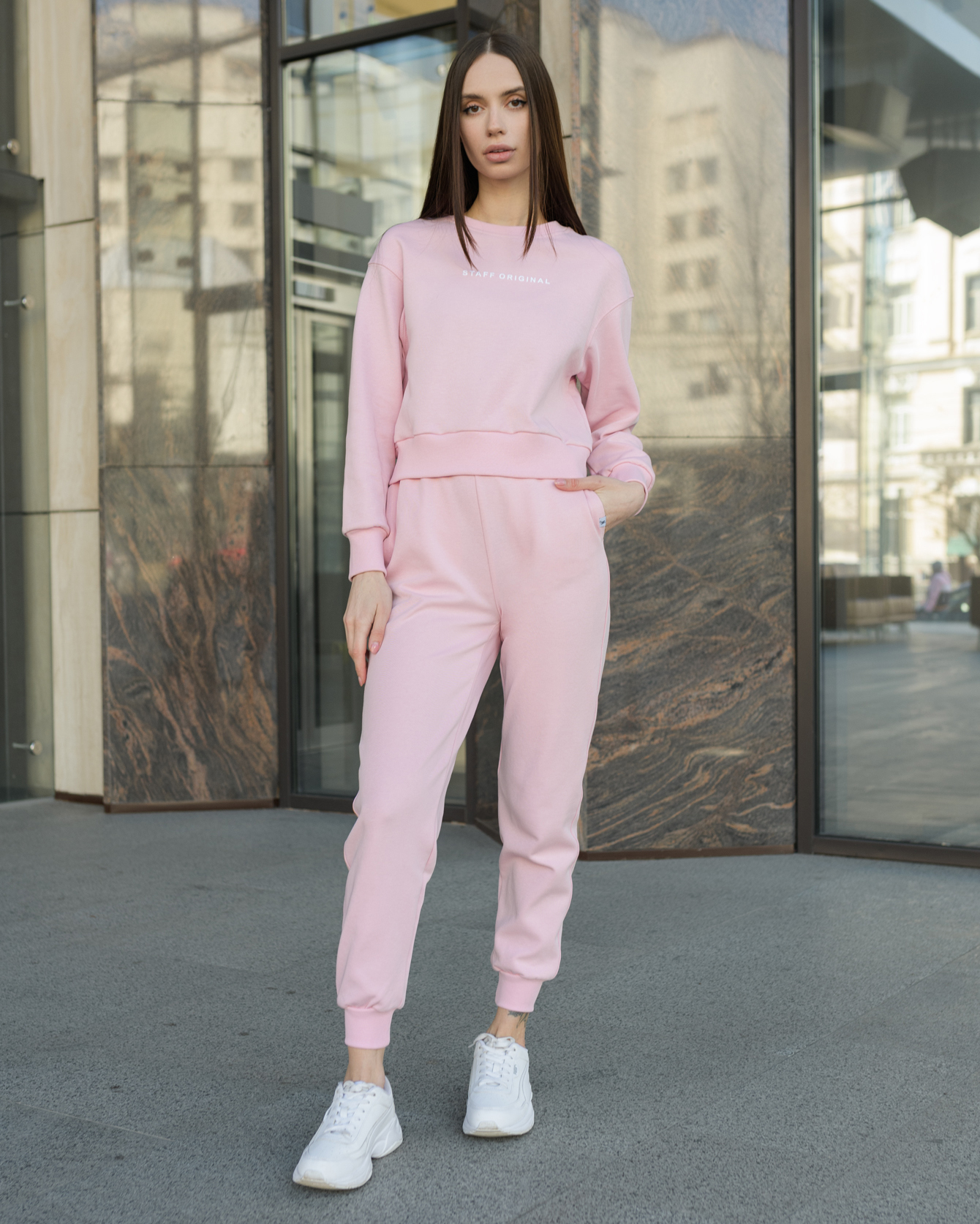 Damski komplet sportowy Staff ice pink