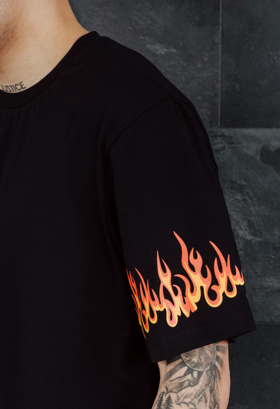Koszulka Staff flames oversize