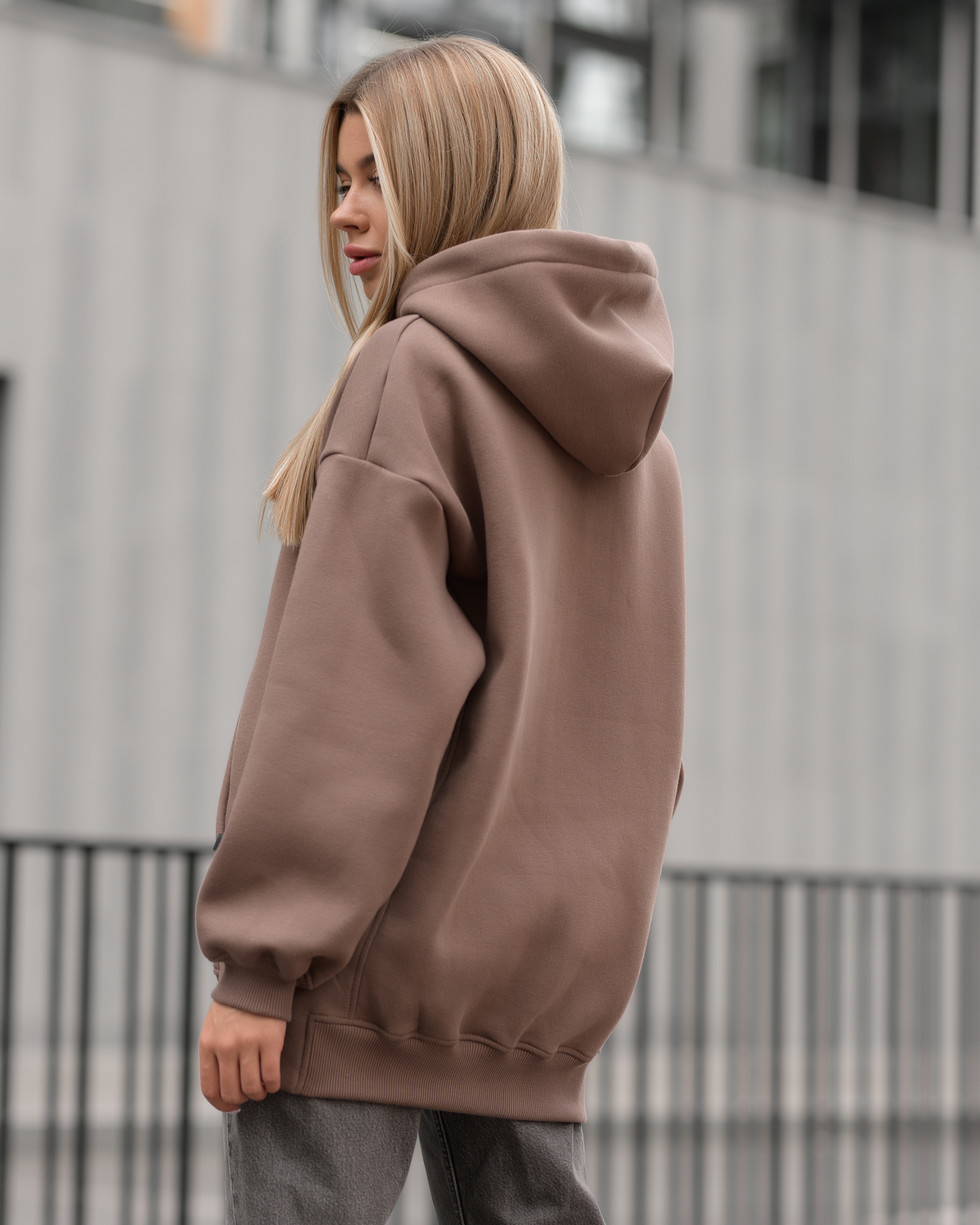 Damska bluza Staff brown original oversize fleece