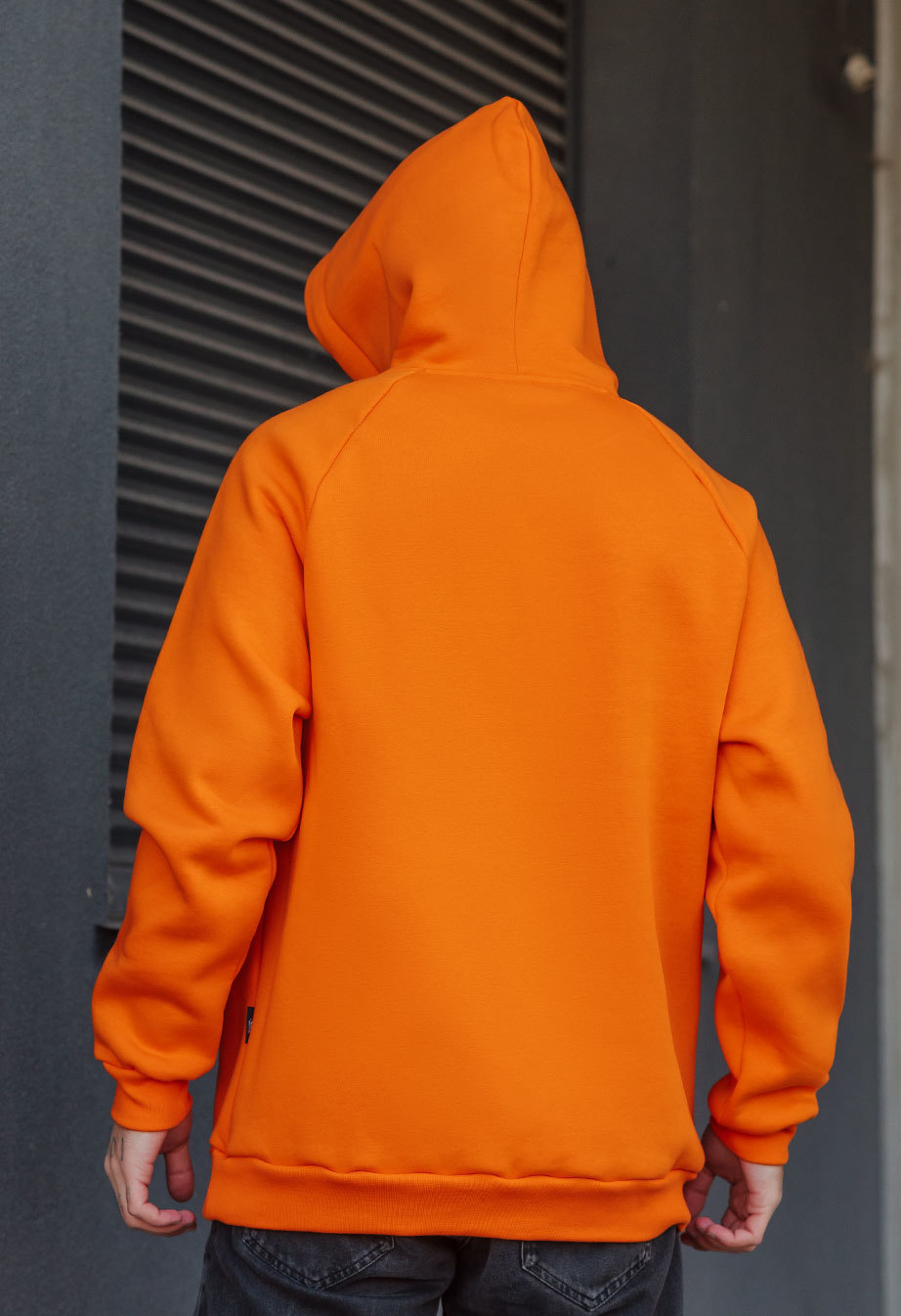 Bluza Staff orange logo oversize fleece
