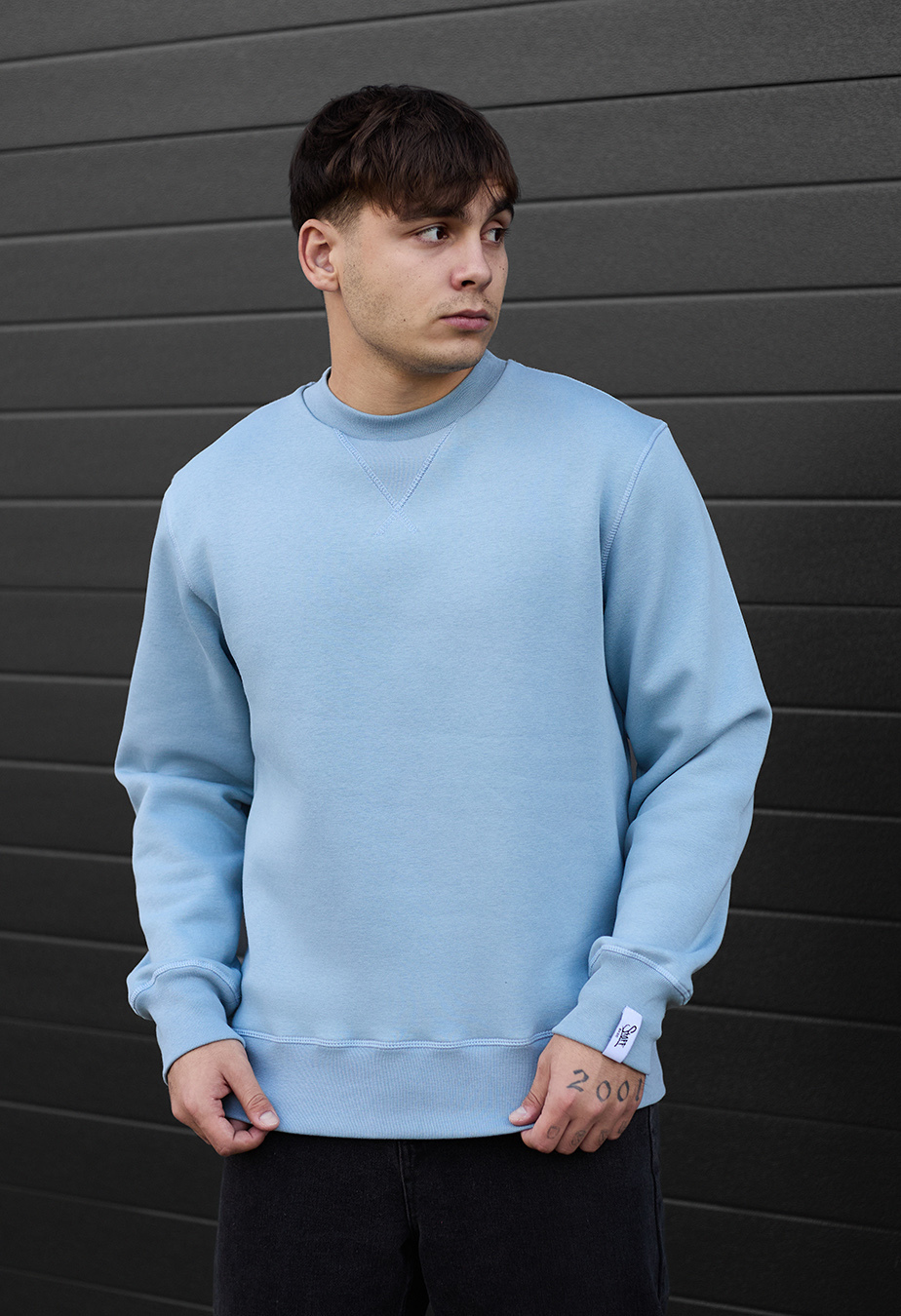 Bluza Staff light blue basic fleece