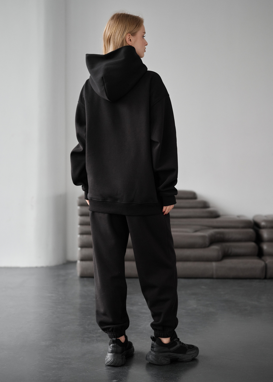 Damski dres Staff mox black fleece oversize