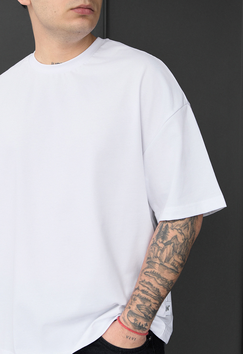 Koszulka Staff white basic oversize