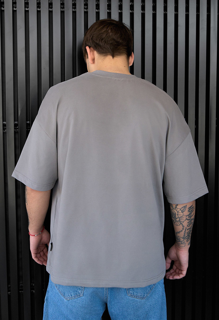 Koszulka Staff gray logo oversize