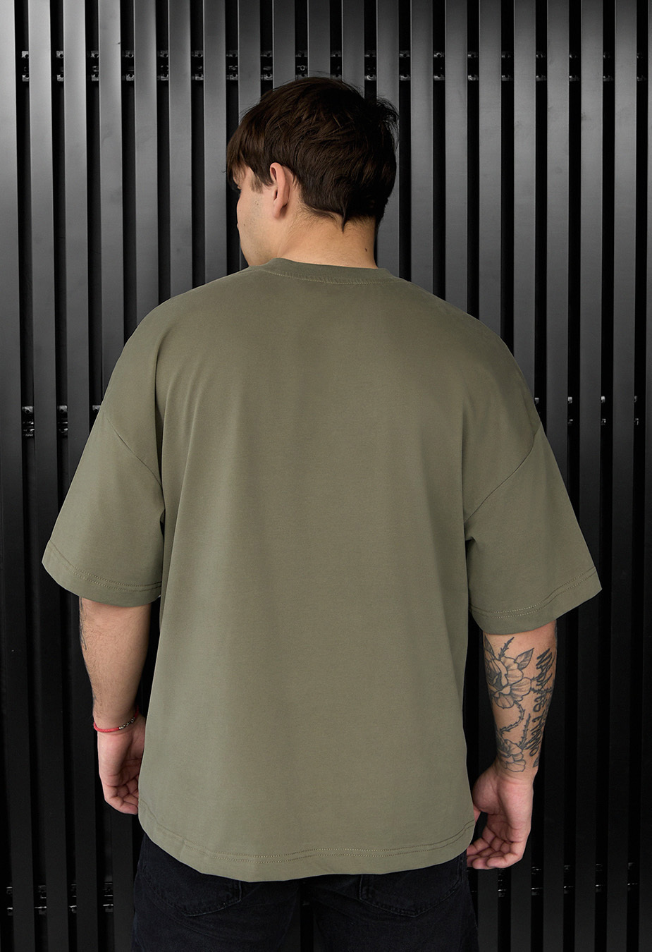 Koszulka Staff olive logo oversize
