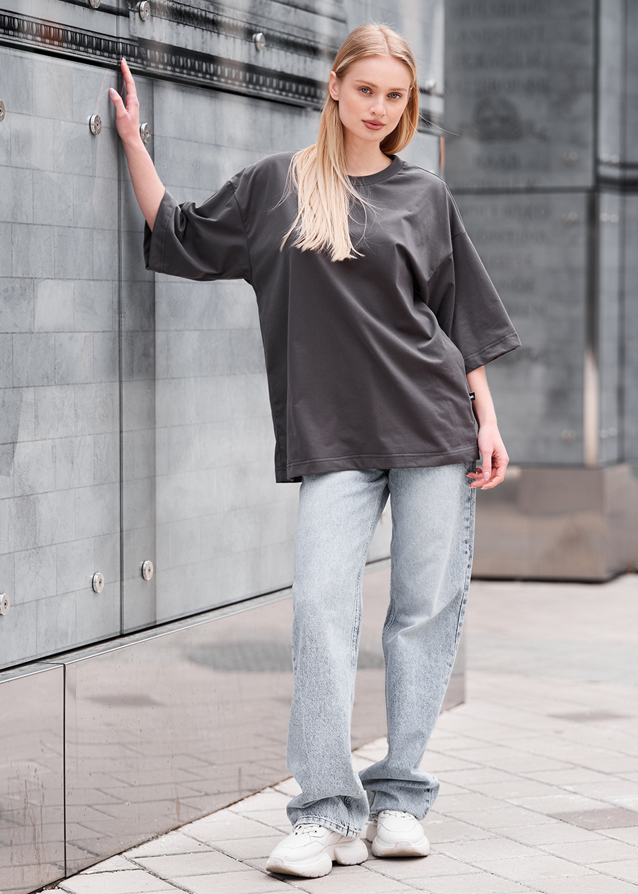 Koszulka Staff ri gray oversize