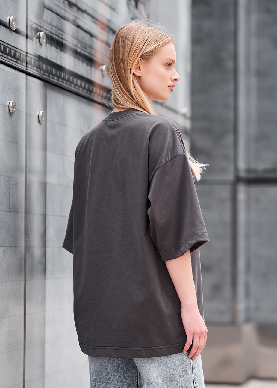 Koszulka Staff ri gray oversize
