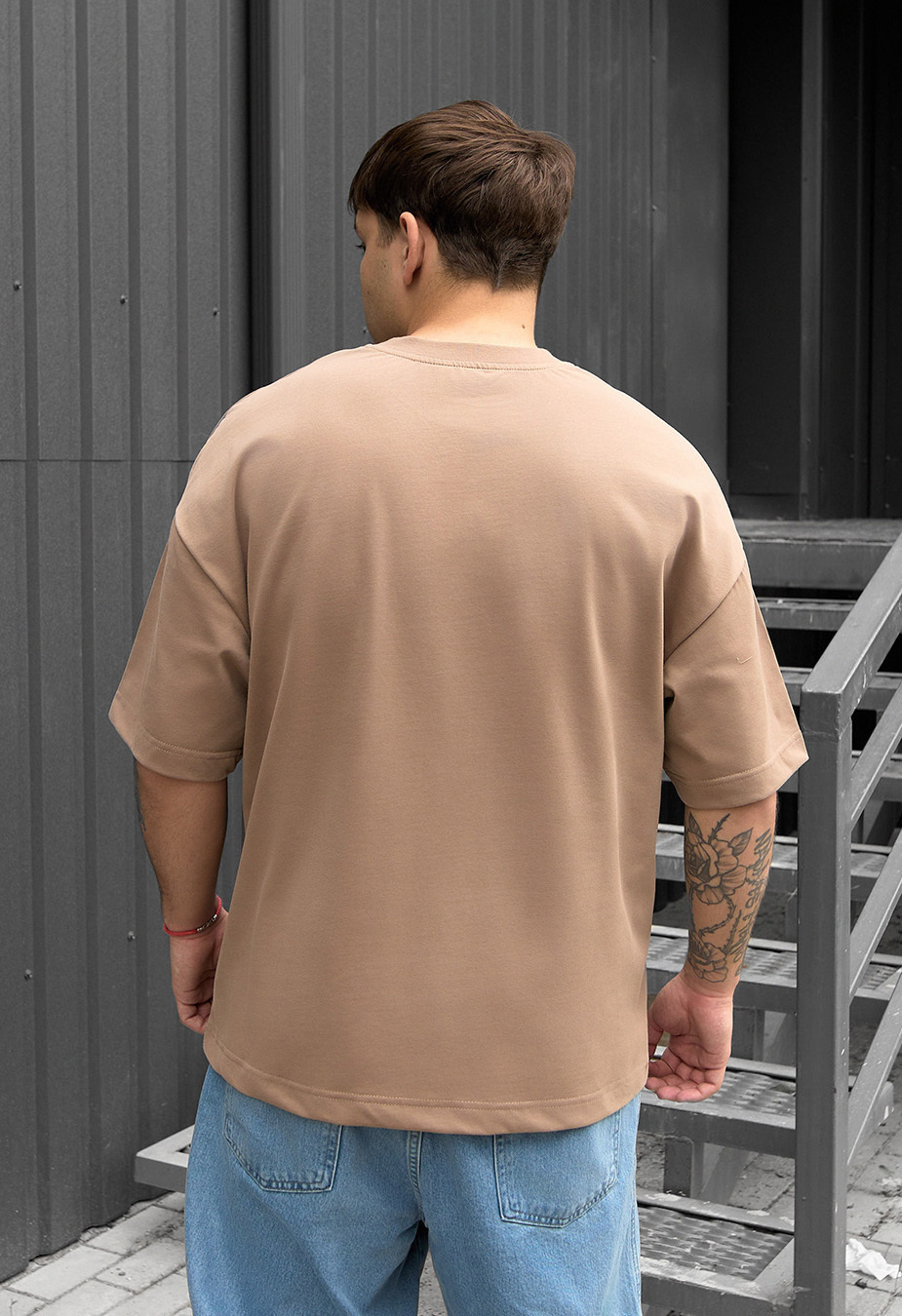 Koszulka Staff brown logo oversize