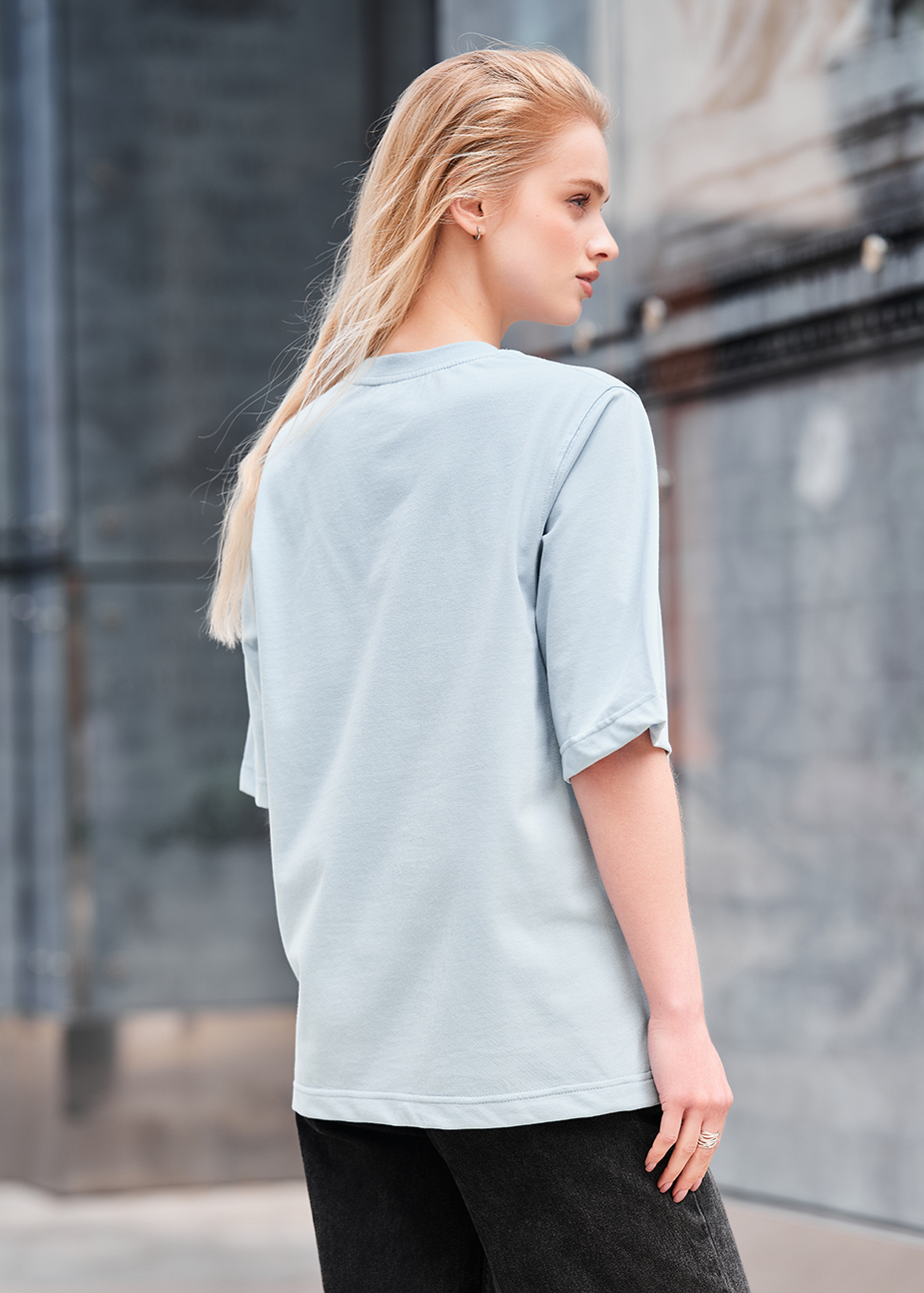 Koszulka Staff is logo light blue