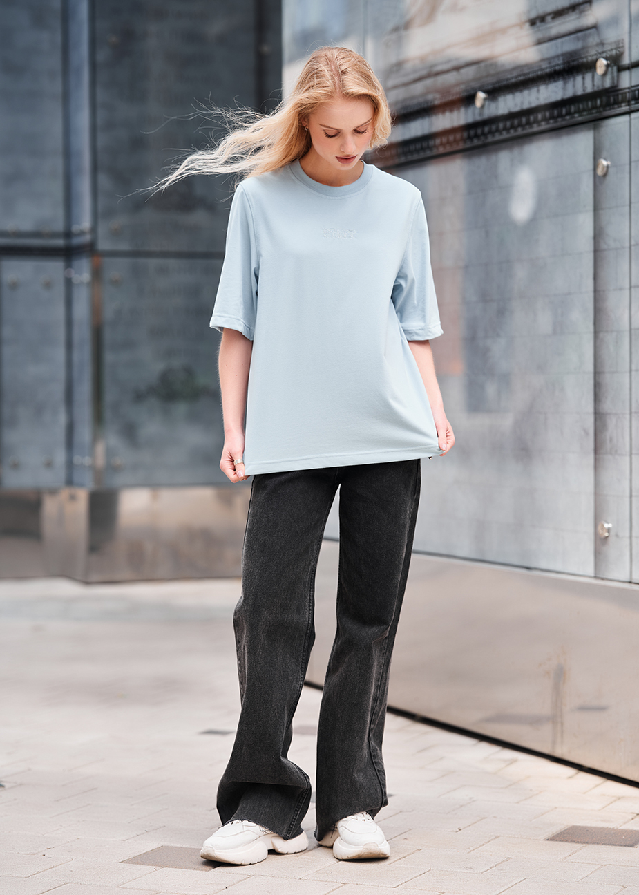 Koszulka Staff is logo light blue