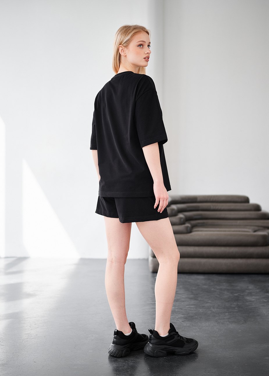 Komplet koszulka + spodenki Staff me black oversize