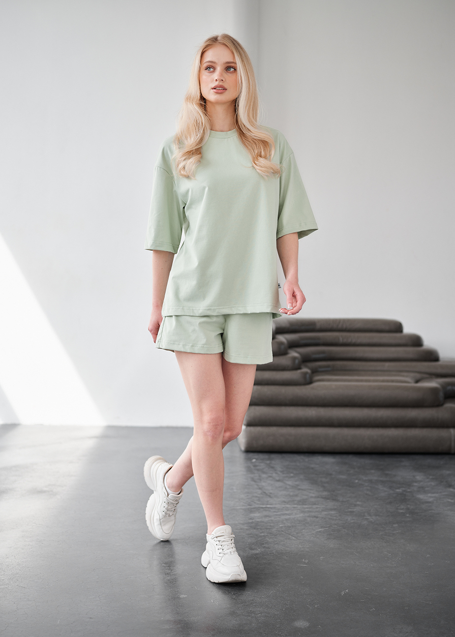 Komplet koszulka + spodenki Staff me mint oversize