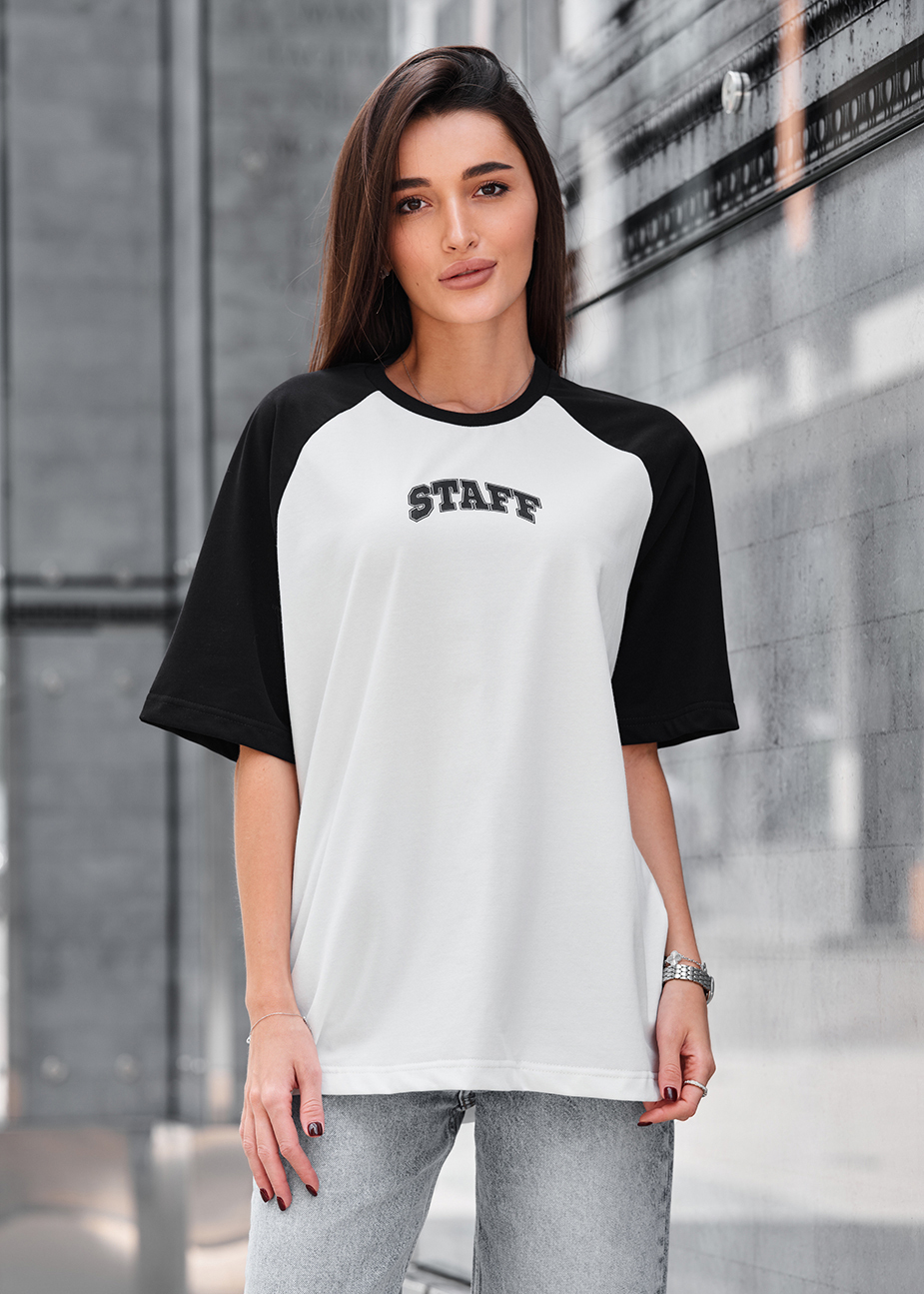 Koszulka Staff ed black & white logo oversize