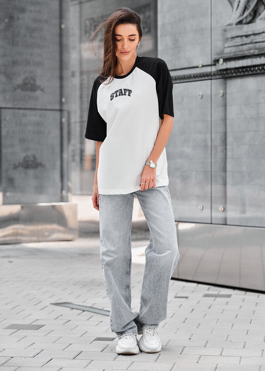 Koszulka Staff ed black & white logo oversize