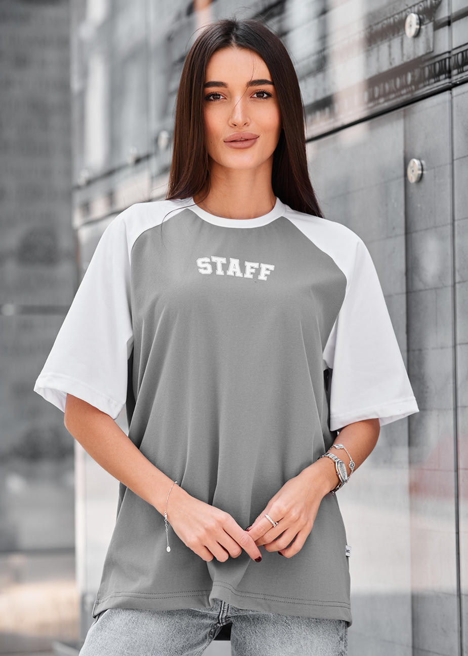 Koszulka  Staff ed white & gray logo oversize
