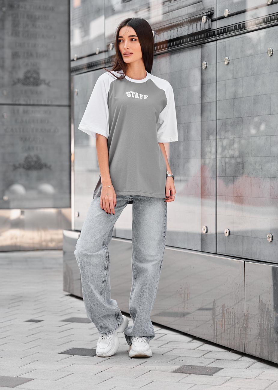 Koszulka  Staff ed white & gray logo oversize