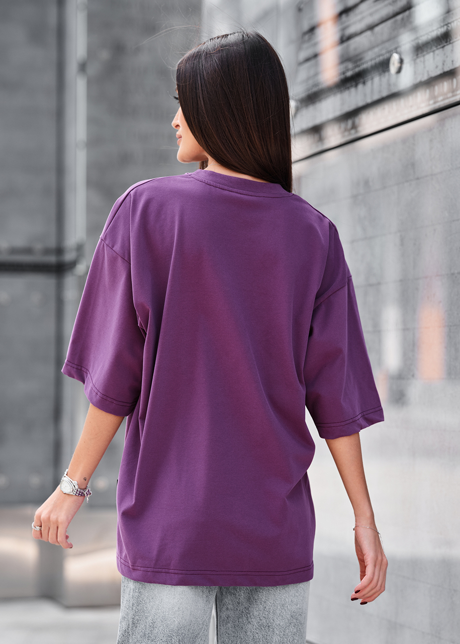 Koszulka Staff ri viola oversize