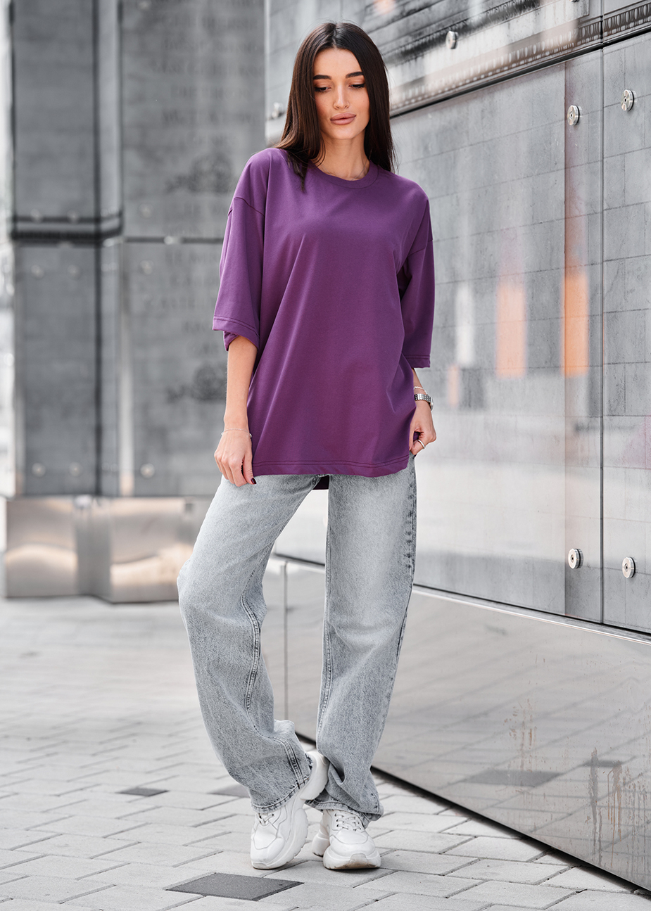 Koszulka Staff ri viola oversize