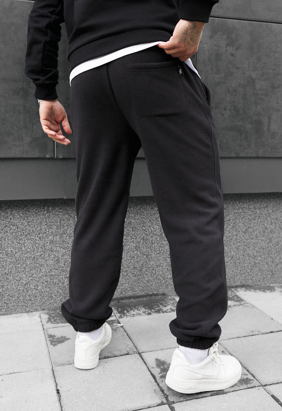 Spodnie sportowe Staff pul black fleece