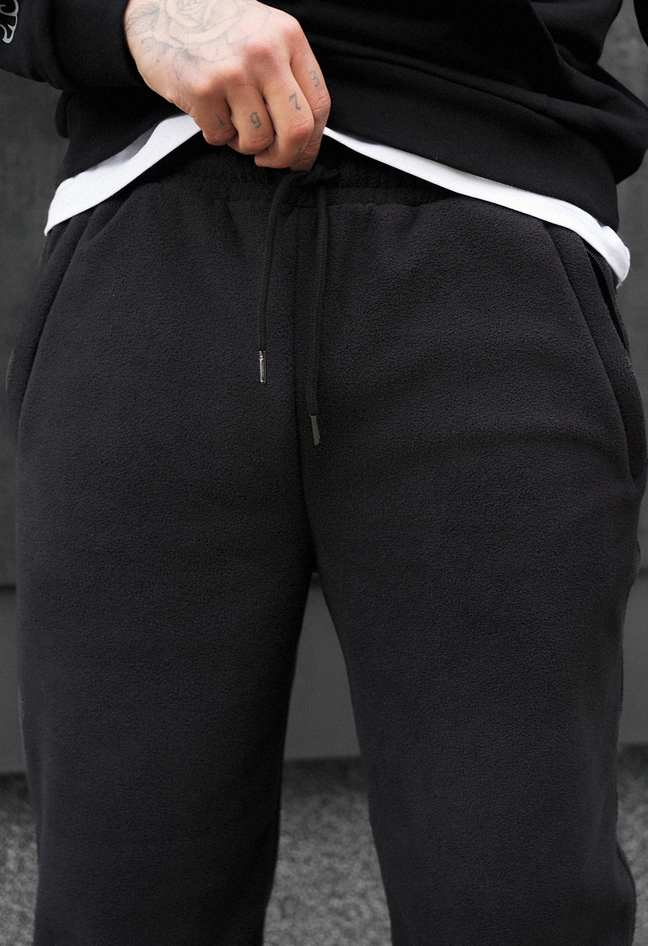Spodnie sportowe Staff pul black fleece