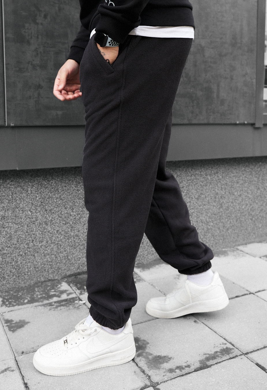 Spodnie sportowe Staff pul black fleece