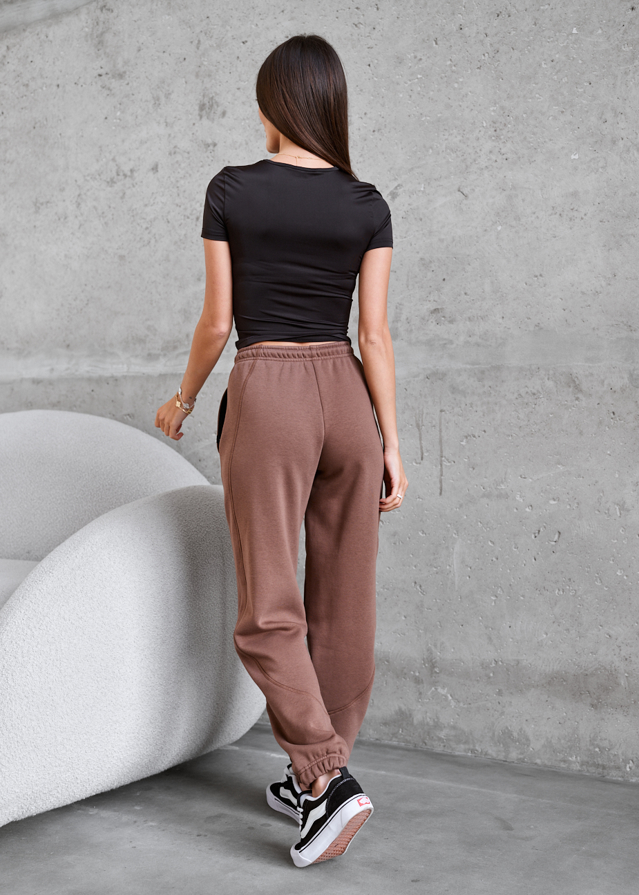 Spodnie dresowe Staff of brown fleece