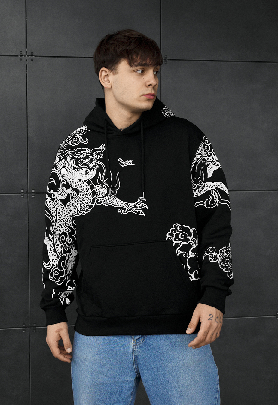 Bluza Staff dragon & logo oversize