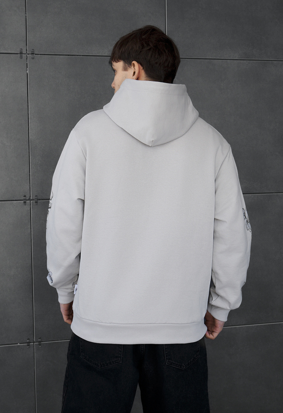 Bluza Staff logo & flowers oversize