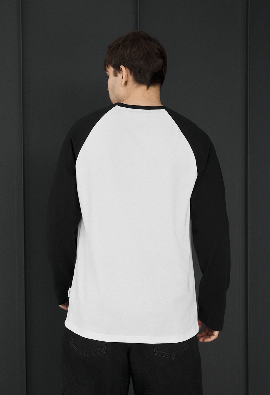 Longsleeve Staff su reglan black & white